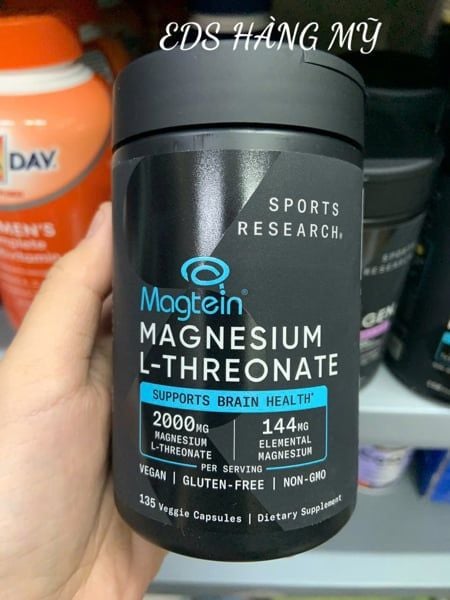 Viên Uống Sports Research Magtein® Magnesium L-Threonate