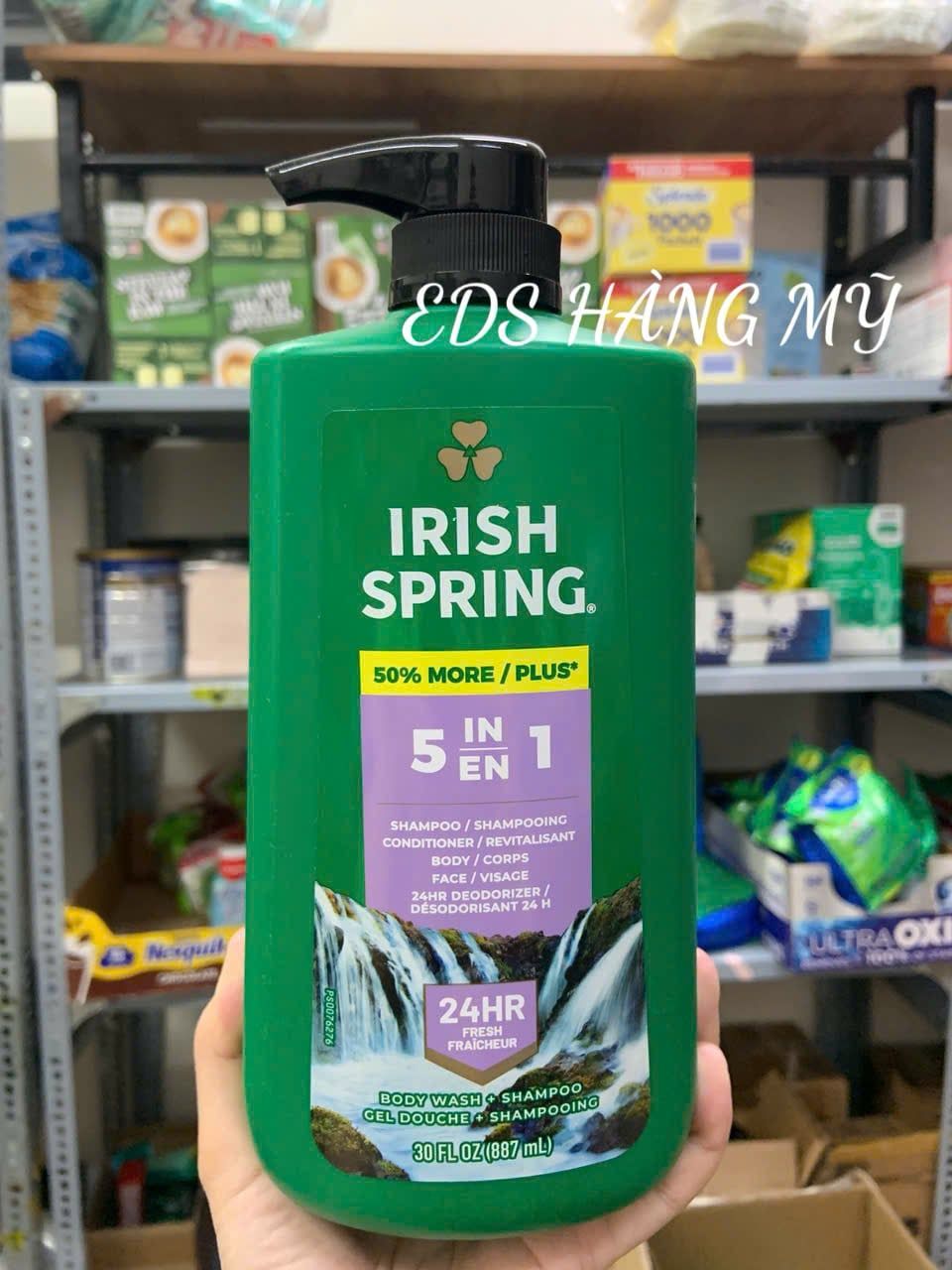 Sữa tắm gội toàn thân dành cho nam Irish Spring