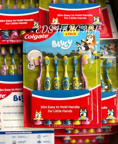 Bàn Chải Đánh Răng Trẻ Em Colgate Bluey (6 pack) 