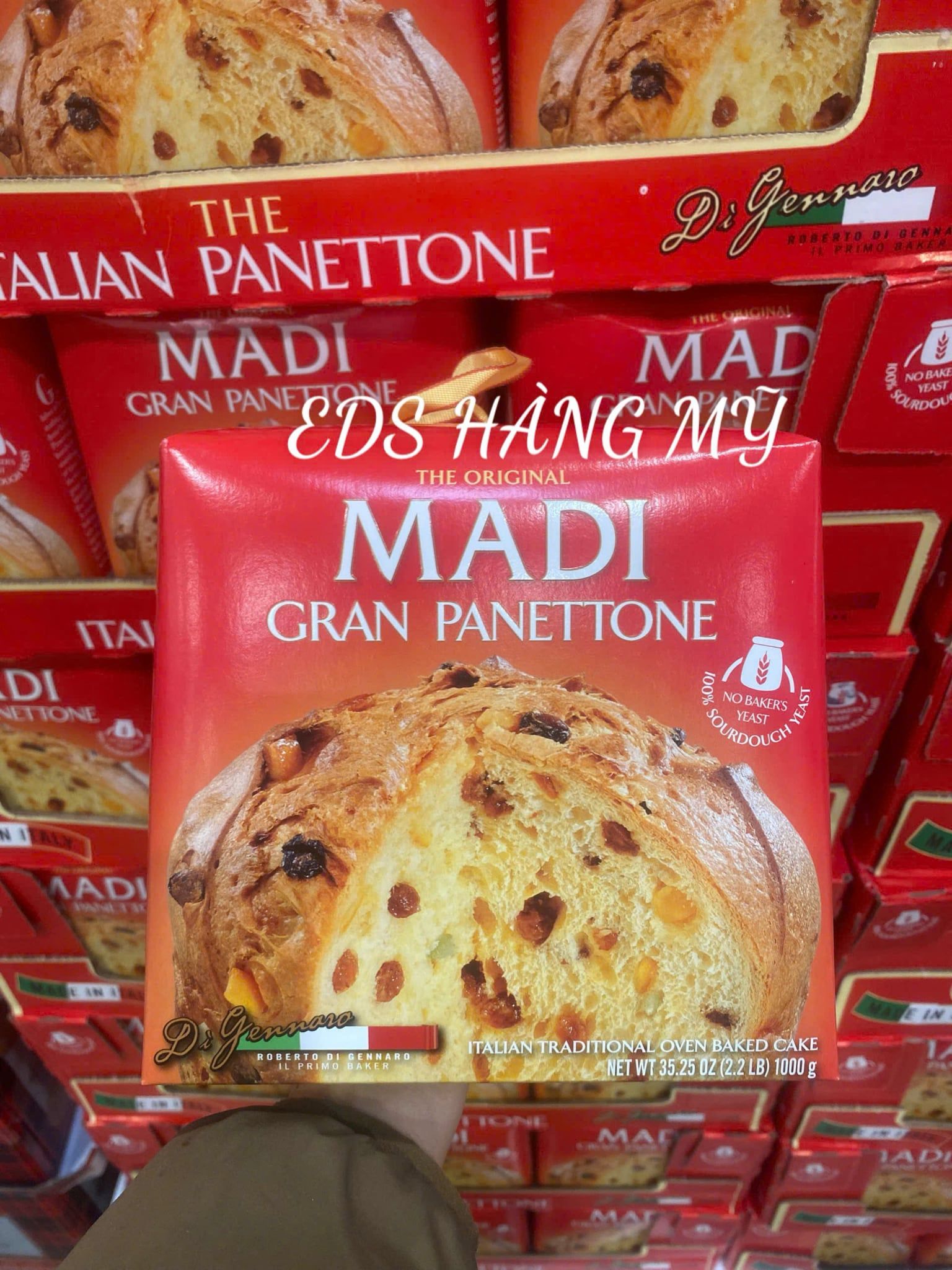 Bánh Madi Gran Panettone 1kg truyền thống của Ý