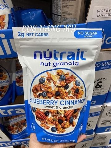  NGŨ CỐC NuTrail Nut Granola Blueberry Cinnamon 
