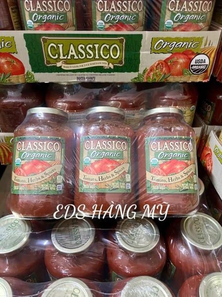 SỐT CÀ CHUA CLASSICO ORGANIC – TOMATO, HERBS & SPICES