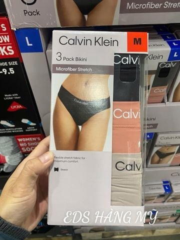 Quần Lót Nữ Calvin Klein Microfiber Stretch – Set 3 Quần Bikini 