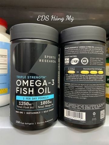  Viên Uống Dầu cá SR Triple Strength Omega‑3 Fish Oil 