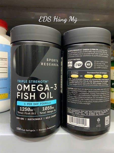 Viên Uống Dầu cá SR Triple Strength Omega‑3 Fish Oil