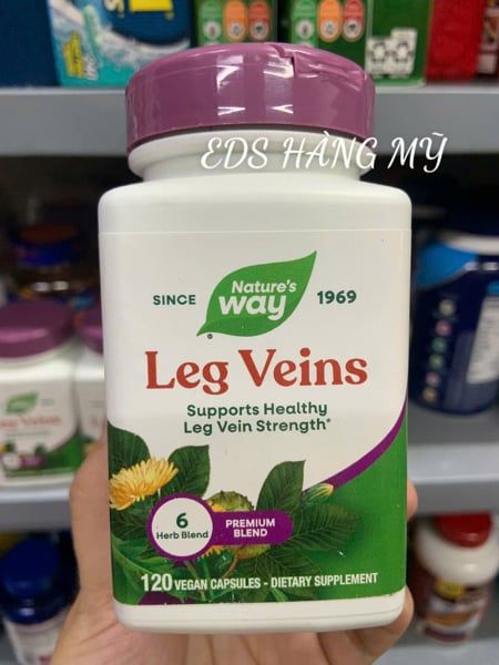 Viên uống giảm suy giãn tĩnh mạch Nature’s Way Leg Veins
