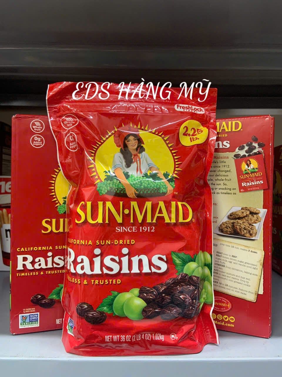 Nho khô Sunmaid Organic Raisins