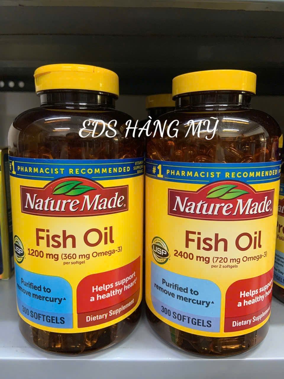 Viên uống dầu cá Nature Made Fish Oil Omega 3