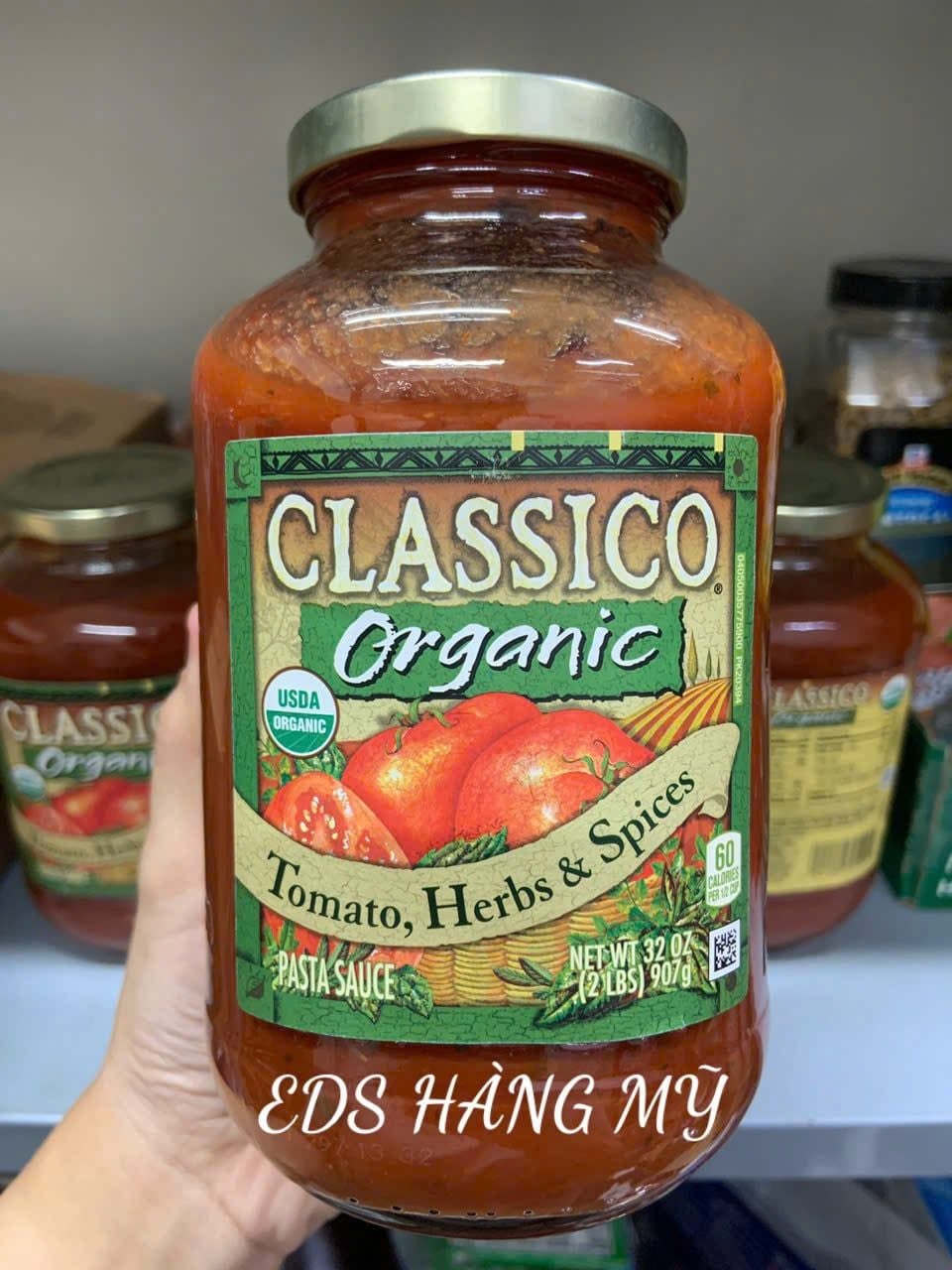 SỐT CÀ CHUA CLASSICO ORGANIC – TOMATO, HERBS & SPICES