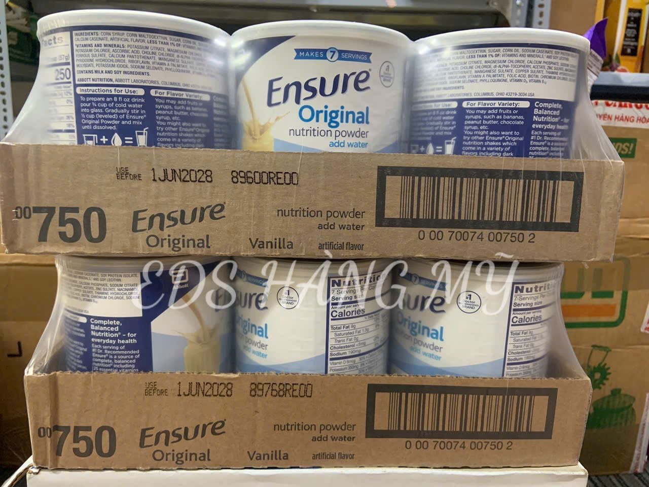 Sữa Ensure Mỹ Original Nutrition Powder