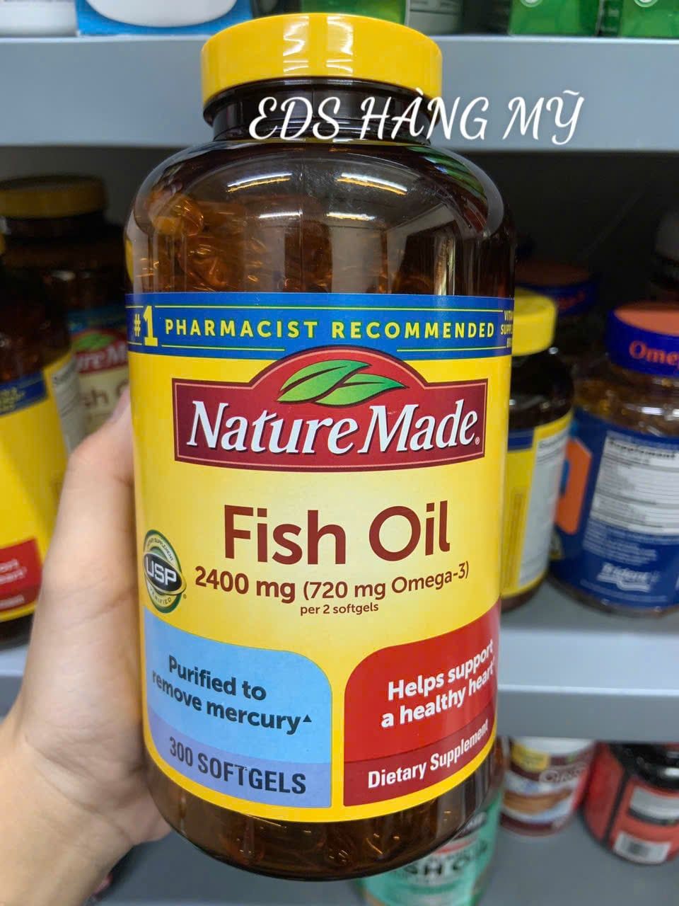 Viên uống dầu cá Nature Made Fish Oil Omega 3