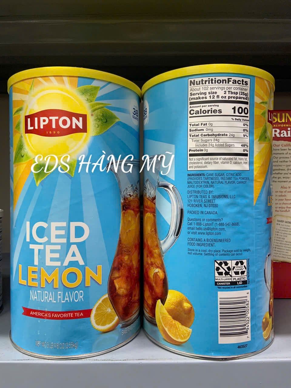 Bột trà chanh Lipton Iced Tea Lemon