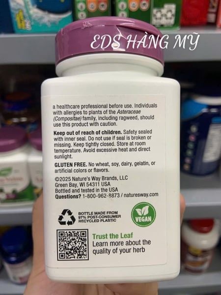 Viên uống giảm suy giãn tĩnh mạch Nature’s Way Leg Veins
