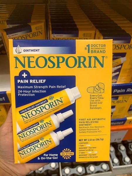 Gel kháng sinh trị bỏng Neosporin