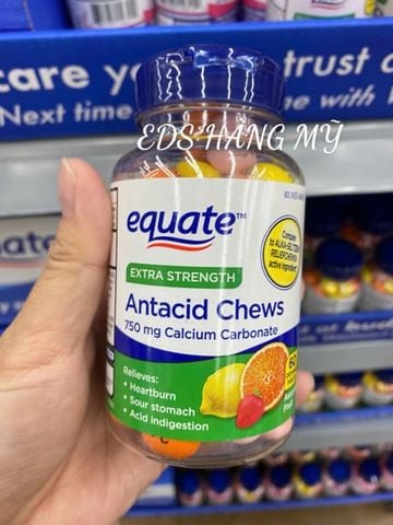  VIÊN NHAI TRUNG HÒA DẠ DÀY EQUATE Extra Strength Antacid Chews 