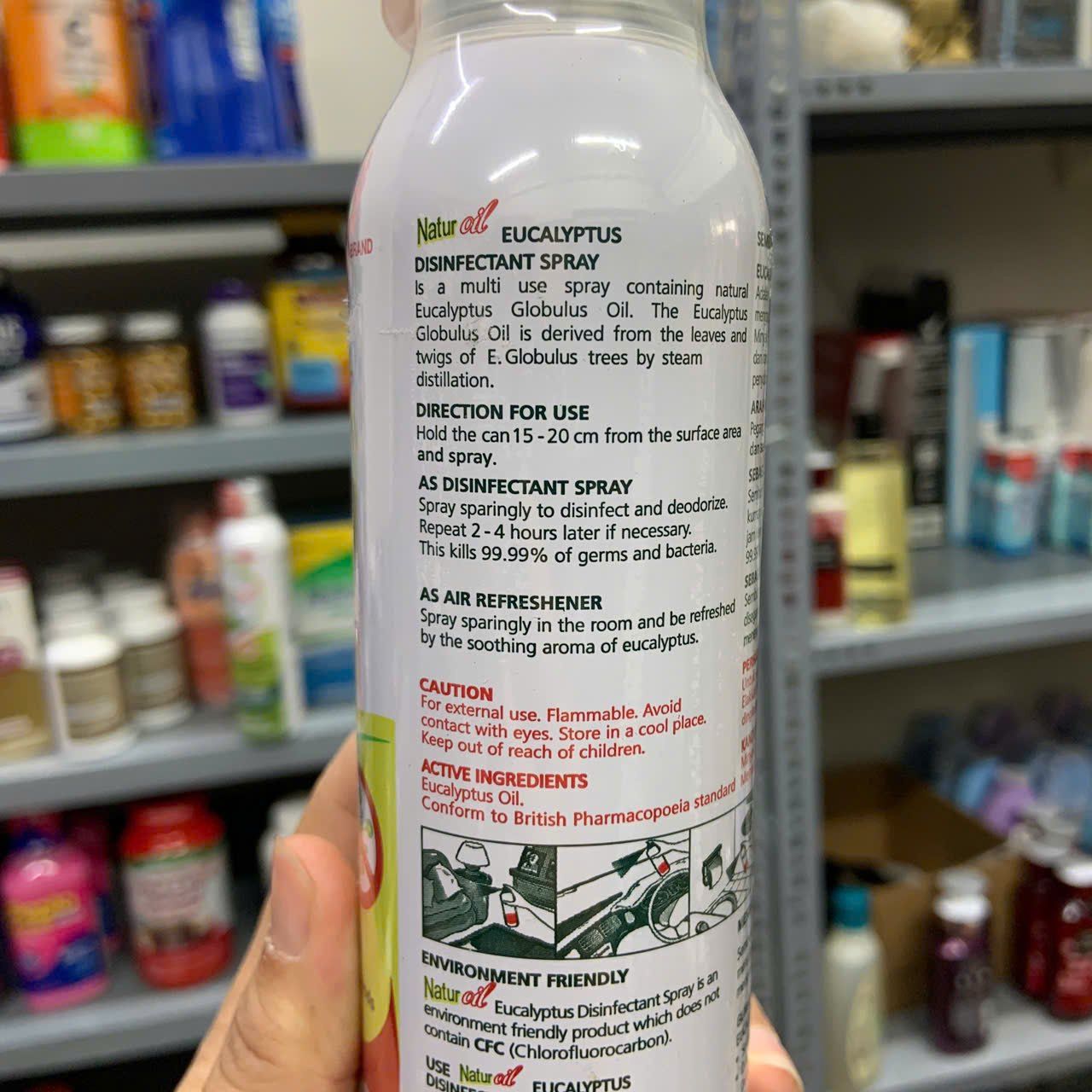 Xịt diệt khuẩn Eagle Natur Oil Eucalyptus Disinfectant