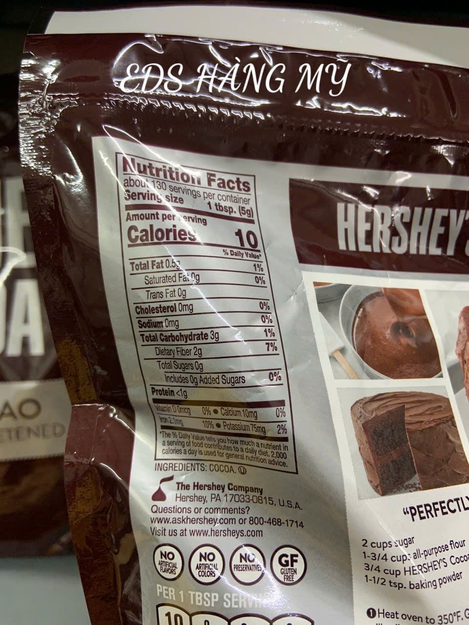 Bột ca cao nguyên chất Hershey's Cocoa