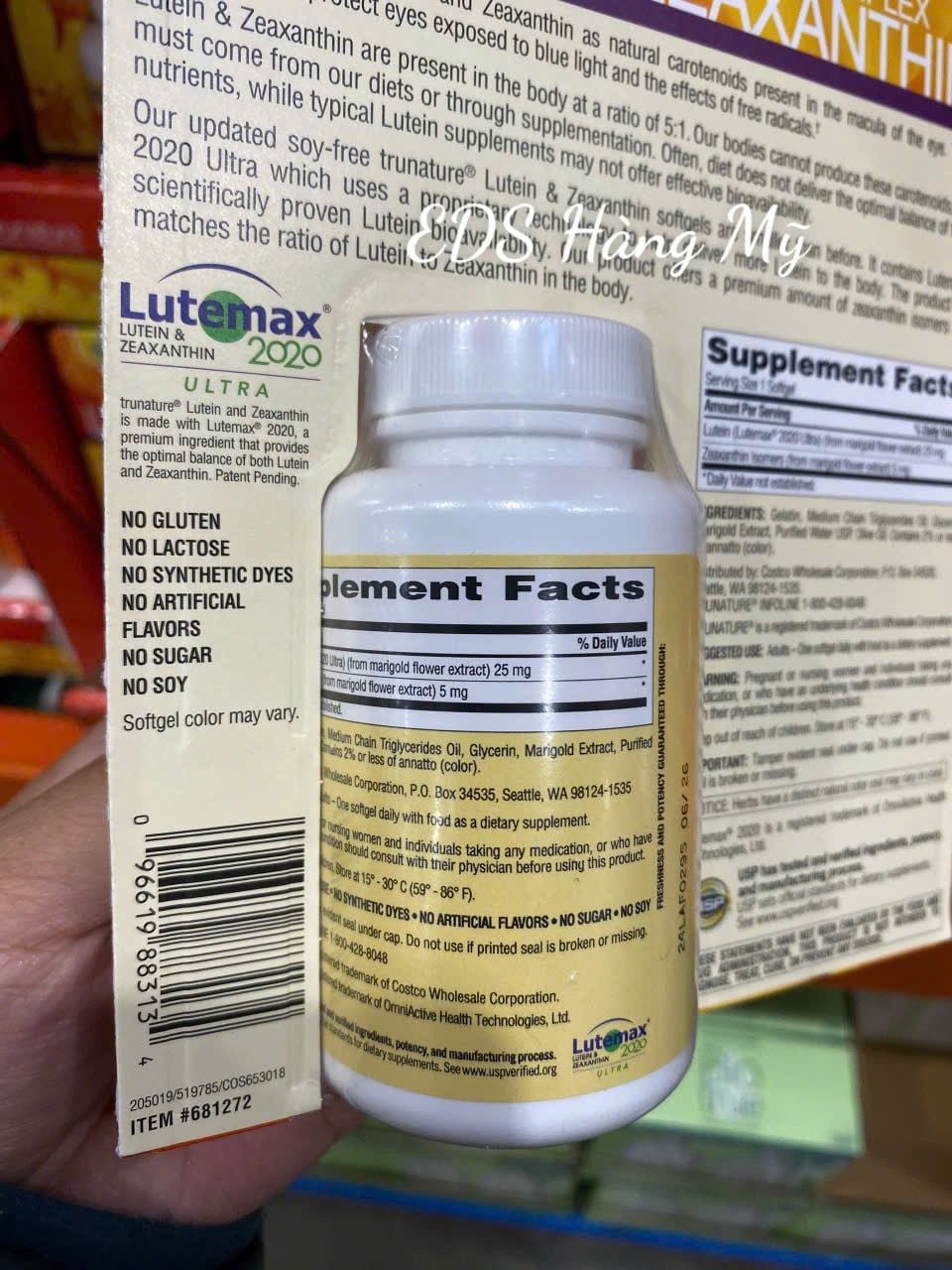 Viên uống bổ mắt Trunature Lutein & Zeaxanthin