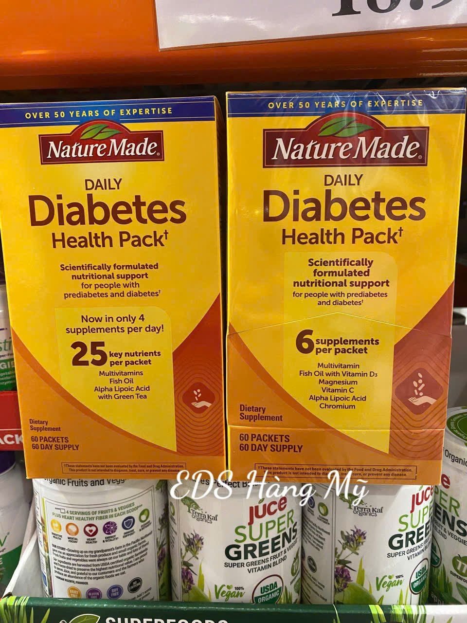 Vitamin tổng hợp dành cho người tiểu đường Nature Made Daily Diabetes Health