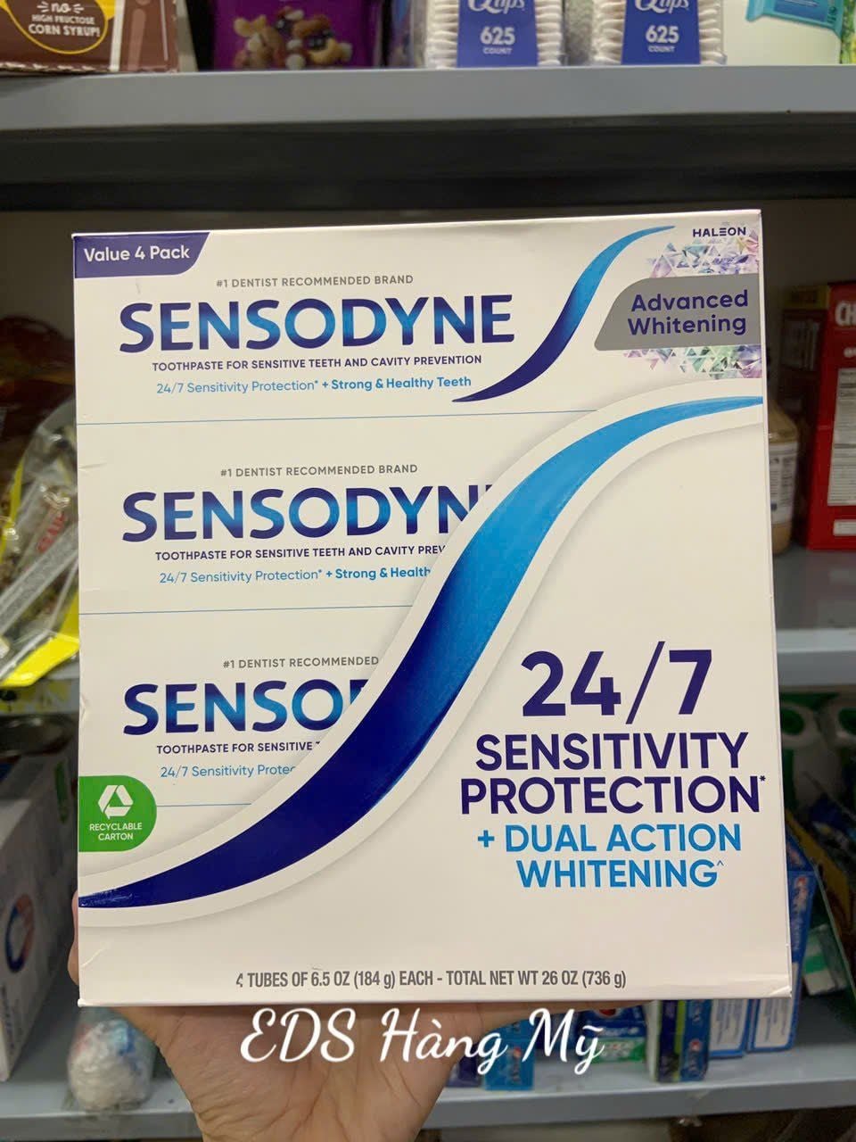 Kem đánh răng làm trắng giảm ê buốt dùng cho nướu nhạy cảm Sensodyne