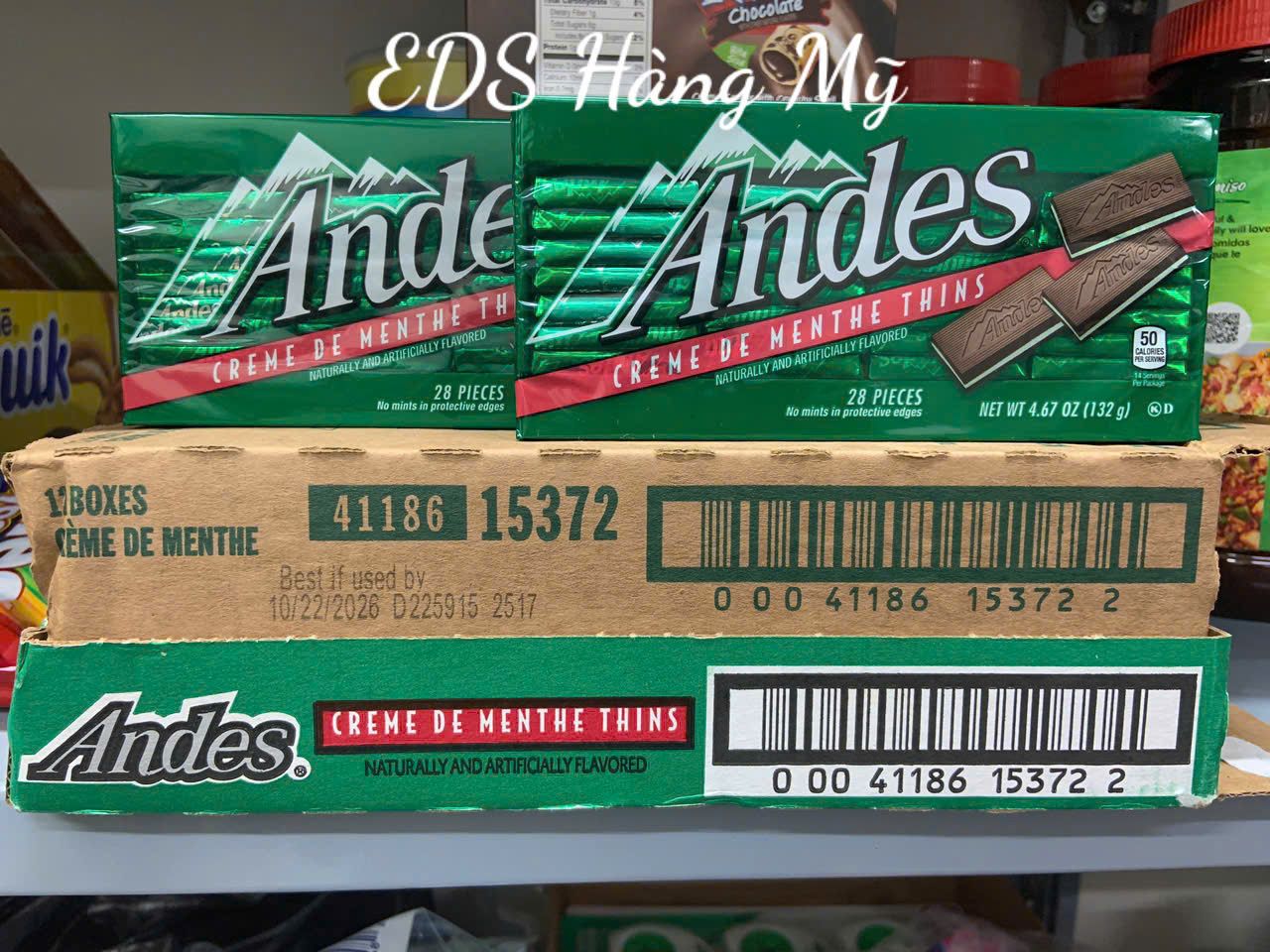 Kẹo chocolate bạc hà Andes