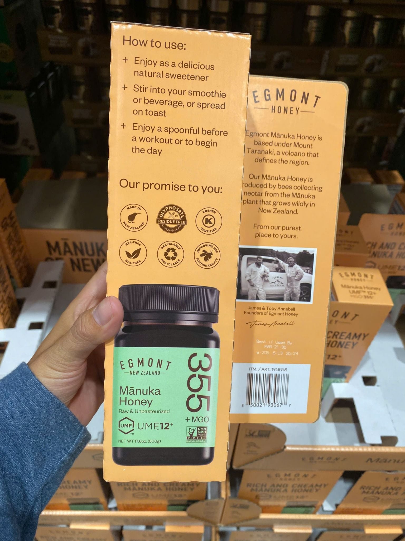 Mật ong thượng hạng Egmont Honey Manuka Honey