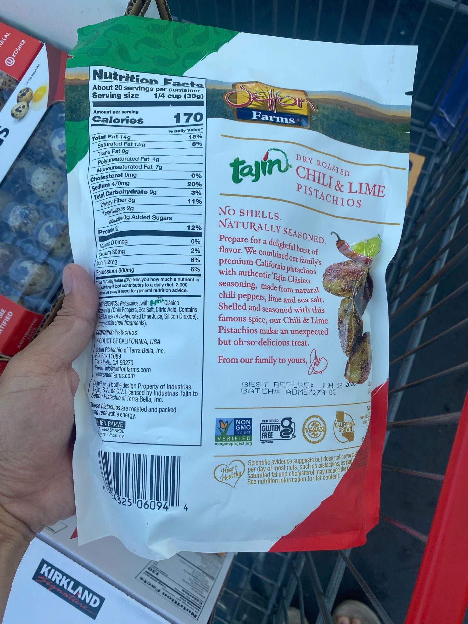 Hạt Dẻ Cười Rang Khô Vị Ớt & Chanh Tươi Tajín