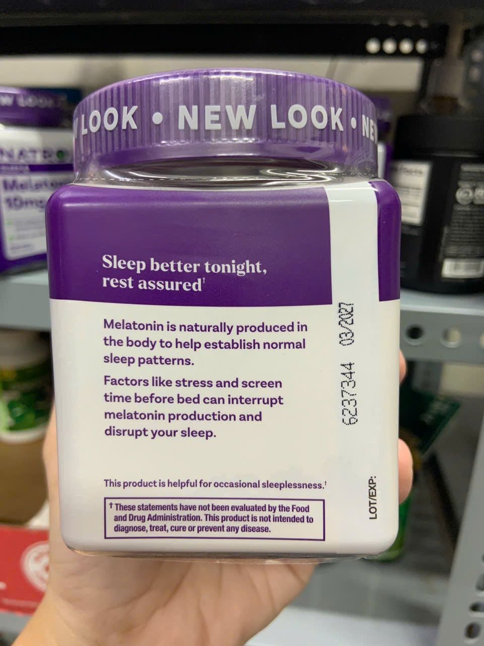 Kẹo ngủ Natrol Melatonin sleep Gummies 10mg