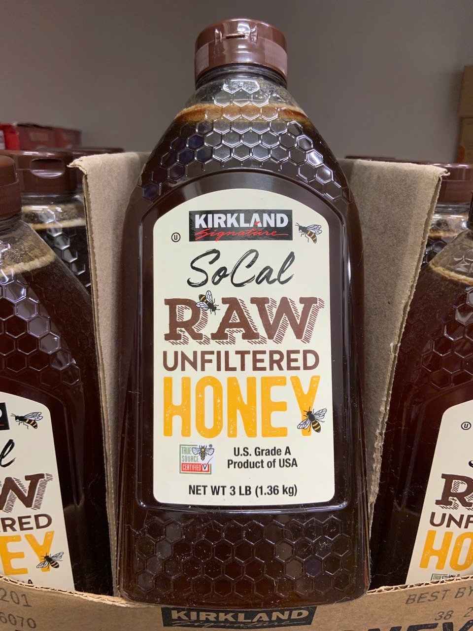 Mật ong Kirkland Raw Unfiltered Honey
