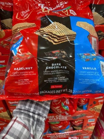  Bánh xốp nhân kem mix 3 vị Loacker Minis 