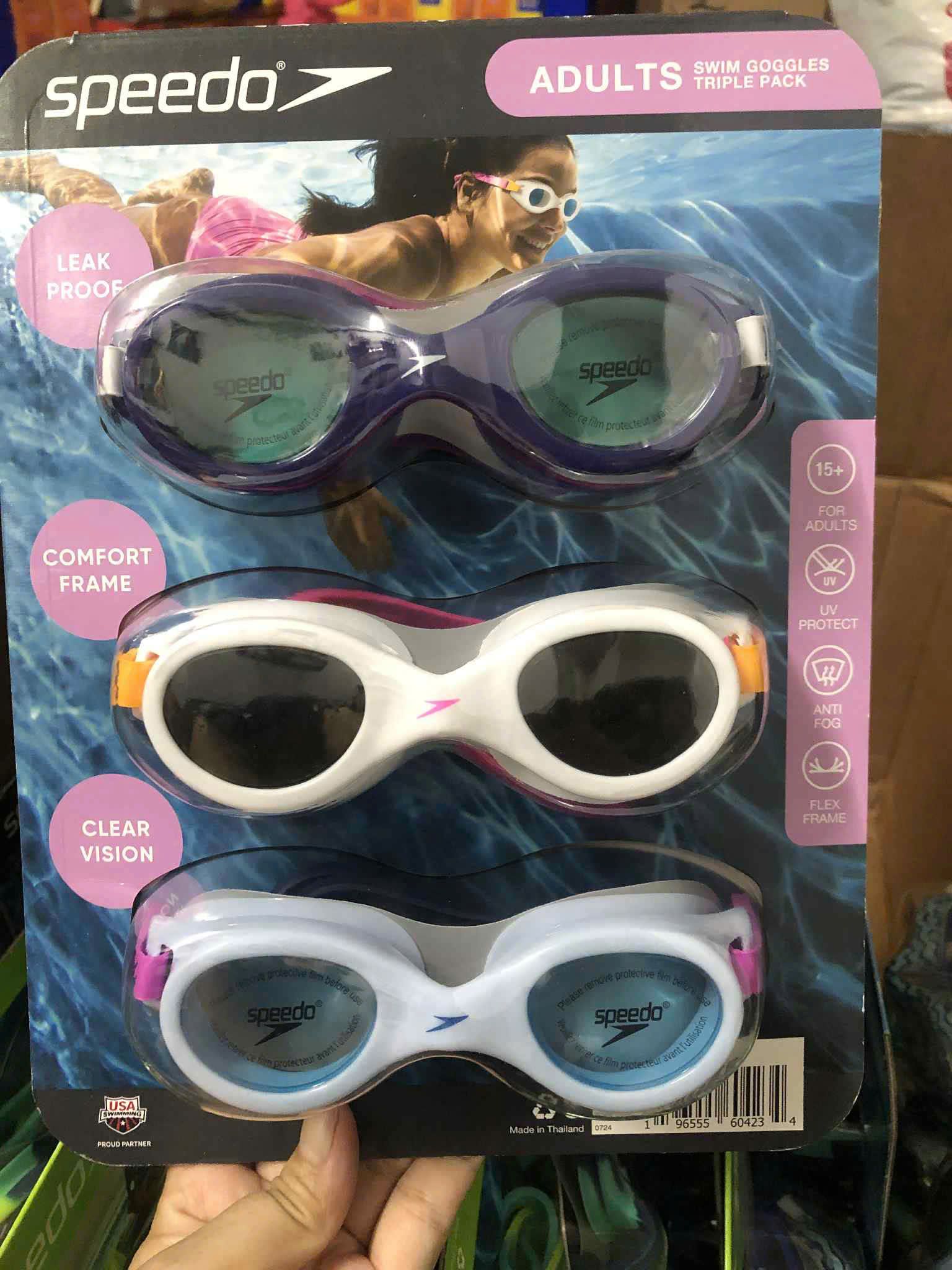 Set 3 kính bơi Speedo của Mỹ