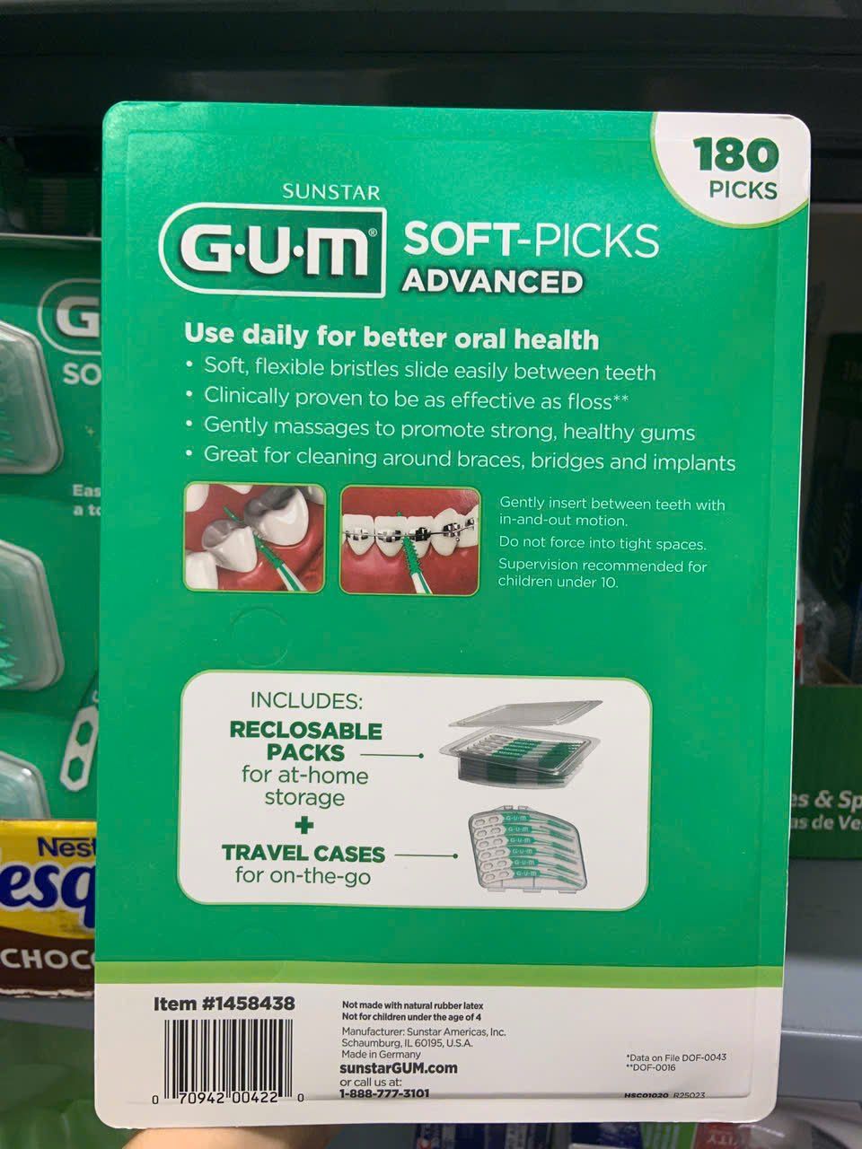 Tăm nha khoa hương bạc hà Sunstar Gum Soft Picks Advanced Mint