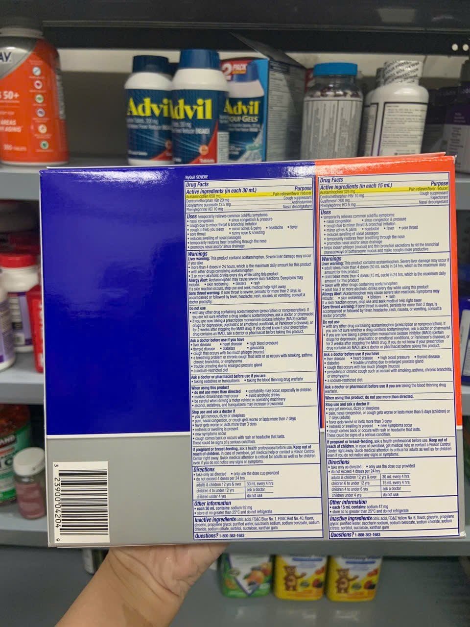 Siro cảm Vicks DayQuil & NyQuil Cold & Flu Severe