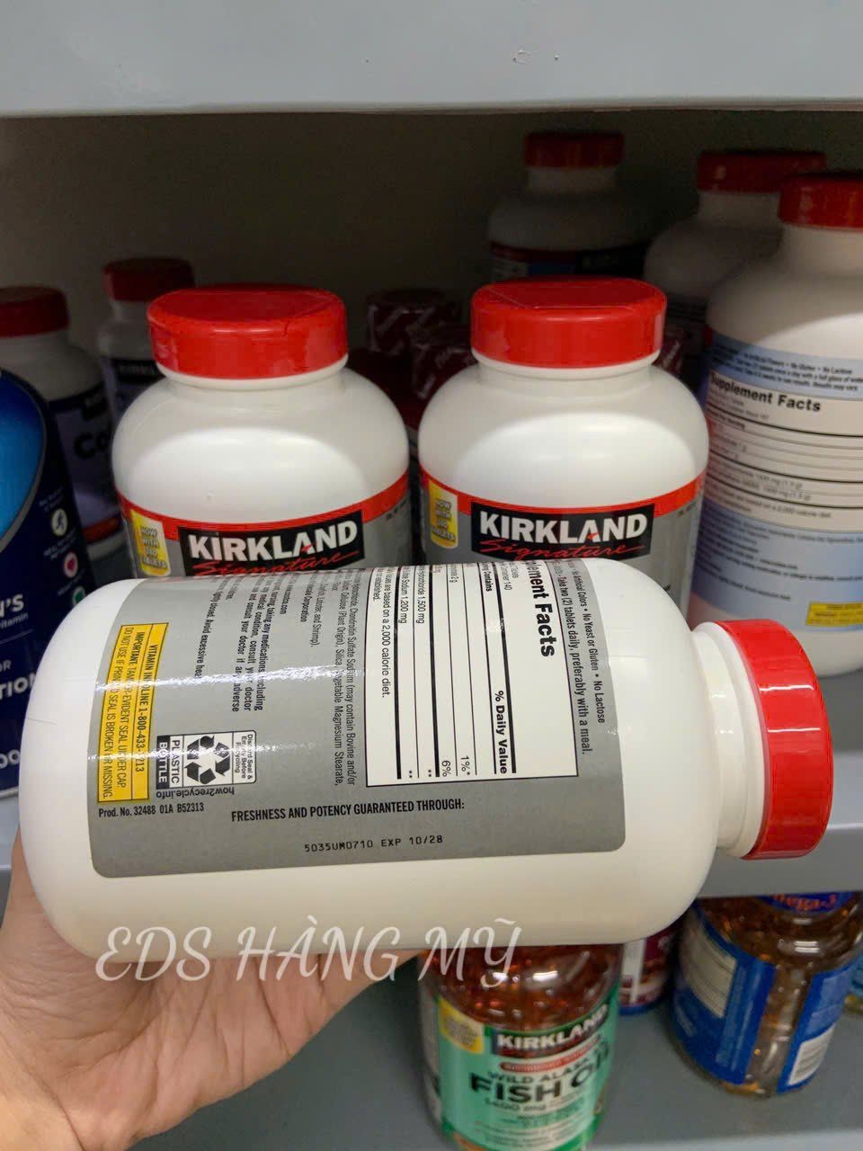 Viên uống hỗ trợ xương khớp Kirkland Glucosamine 1500mg & Chondroitin 1200mg