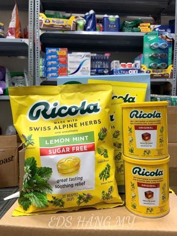  Kẹo ngậm trị ho thảo dược Ricola 