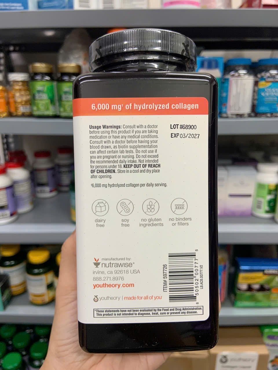 Viên uống đẹp da chống lão hoá Collagen Youtheory