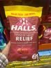 Kẹo ngậm giảm ho, đau họng Halls Relief