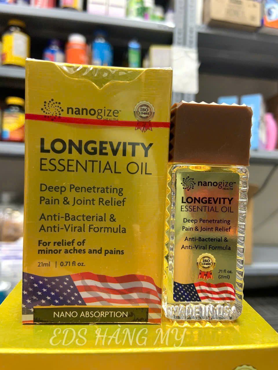 Dầu gió lăn Nanogize Longevity Essential Oil