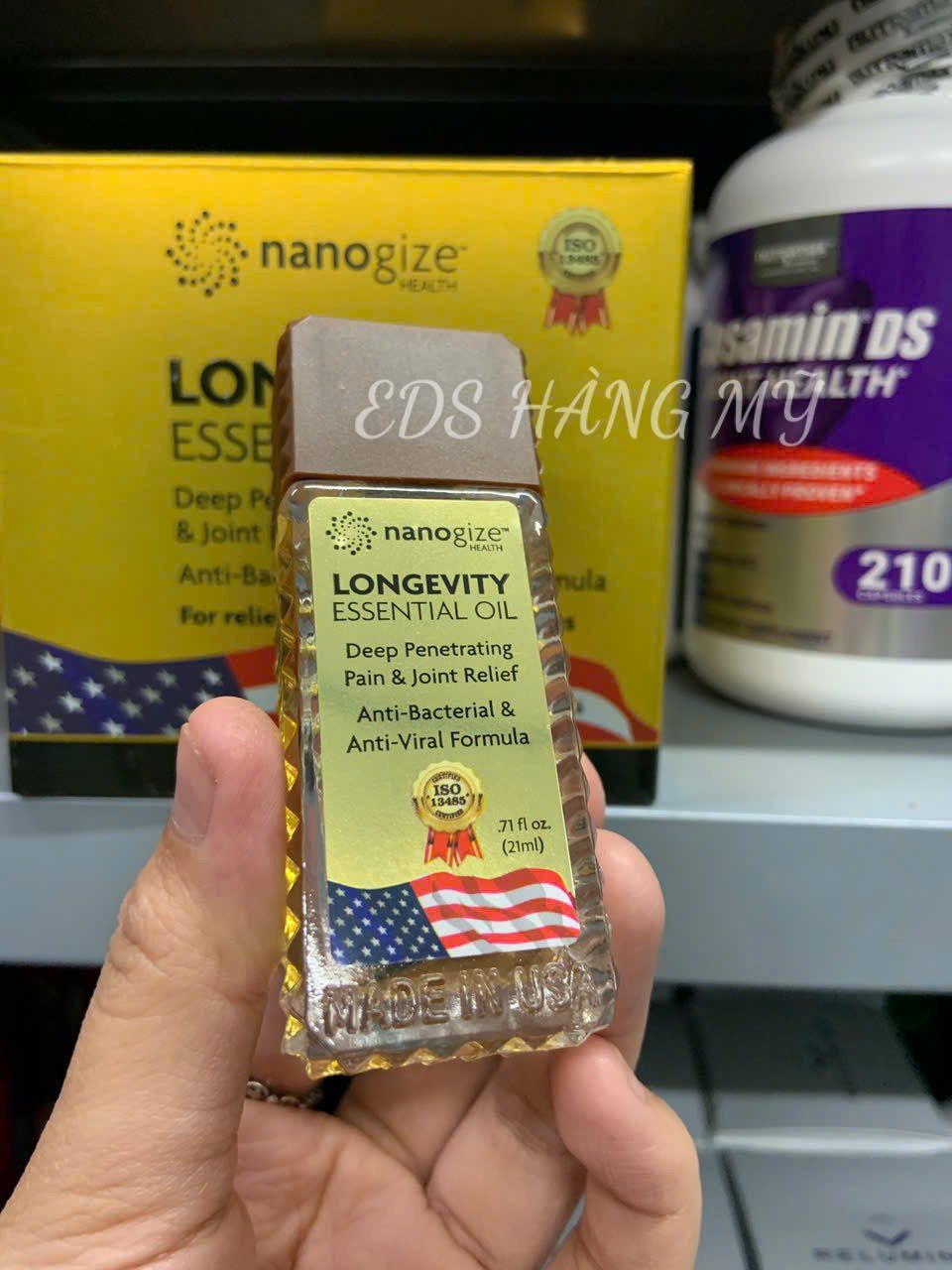 Dầu gió lăn Nanogize Longevity Essential Oil
