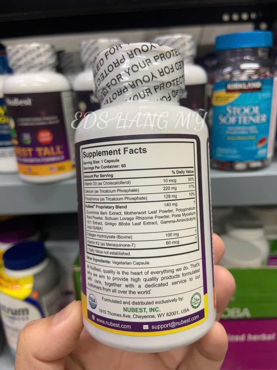 Viên uống tăng chiều cao dành cho trẻ Nubest Tall