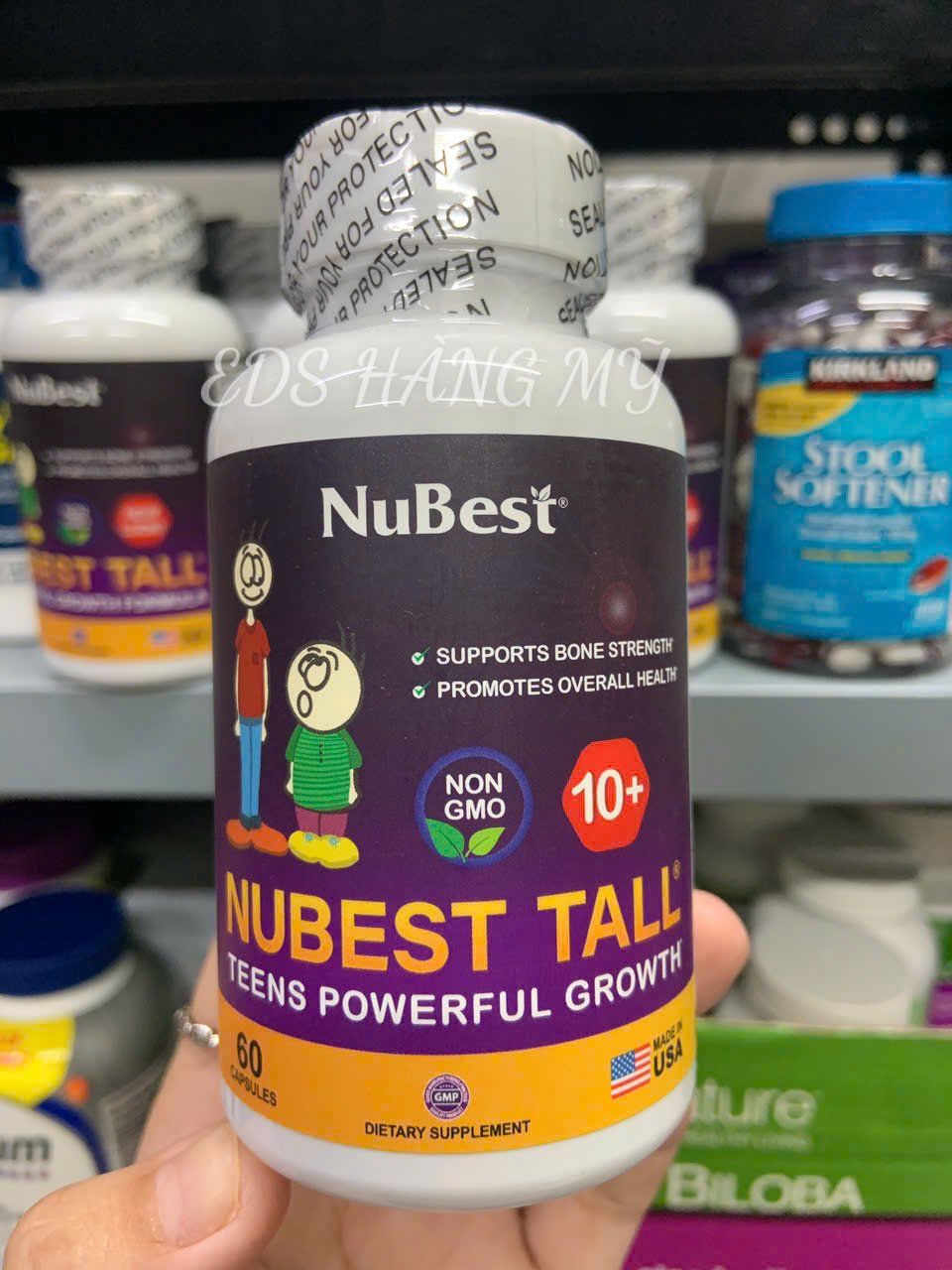 Viên uống tăng chiều cao dành cho trẻ Nubest Tall