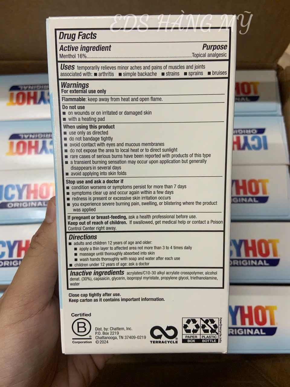Dầu nóng dạng lăn Icy Hot Original