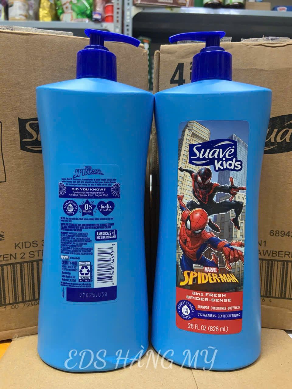 Sữa tắm 3 in 1 Suave Kid 828ml