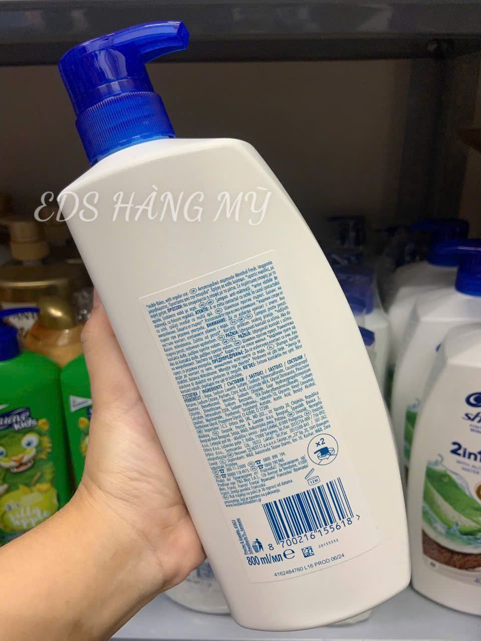 Dầu gội hương bạc hà Head & Shoulders Menthol Fresh