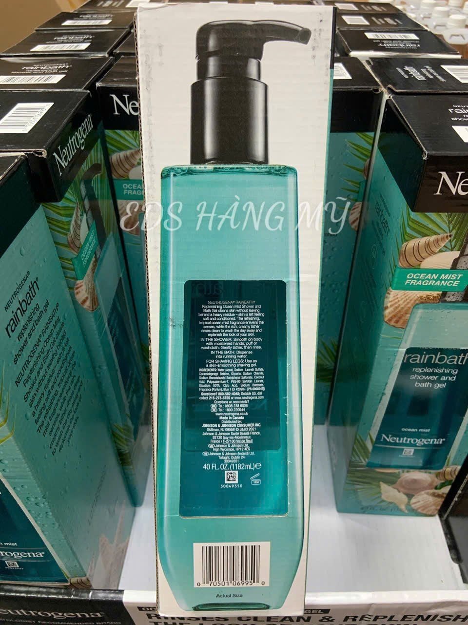 Sữa tắm giảm mụn lưng và viêm nang lông Neutrogena Rainbath