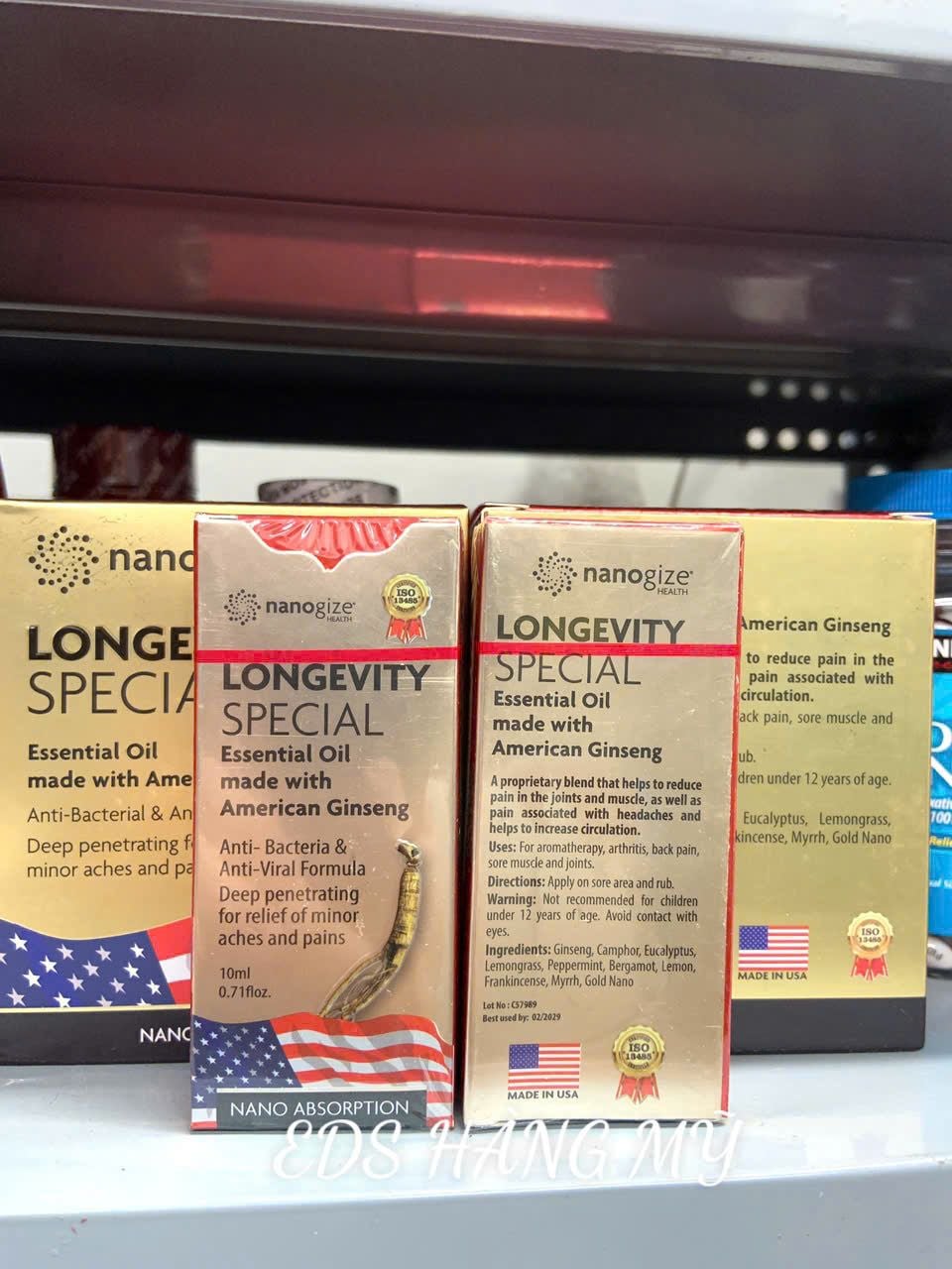 Dầu gió lăn Nanogize Longevity Essential Oil