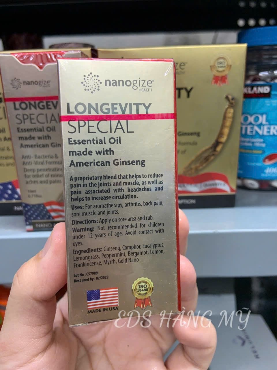 Dầu gió lăn Nanogize Longevity Essential Oil