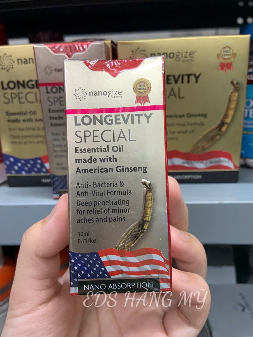 Dầu gió lăn Nanogize Longevity Essential Oil