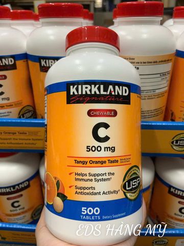  Viên uống, viên ngậm bỏ sung vitamin c Kirkland 