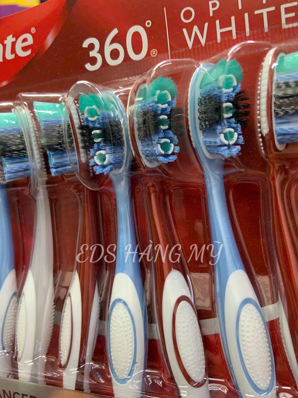 Set 8 bàn chải đánh răng Colgate Optic White 360